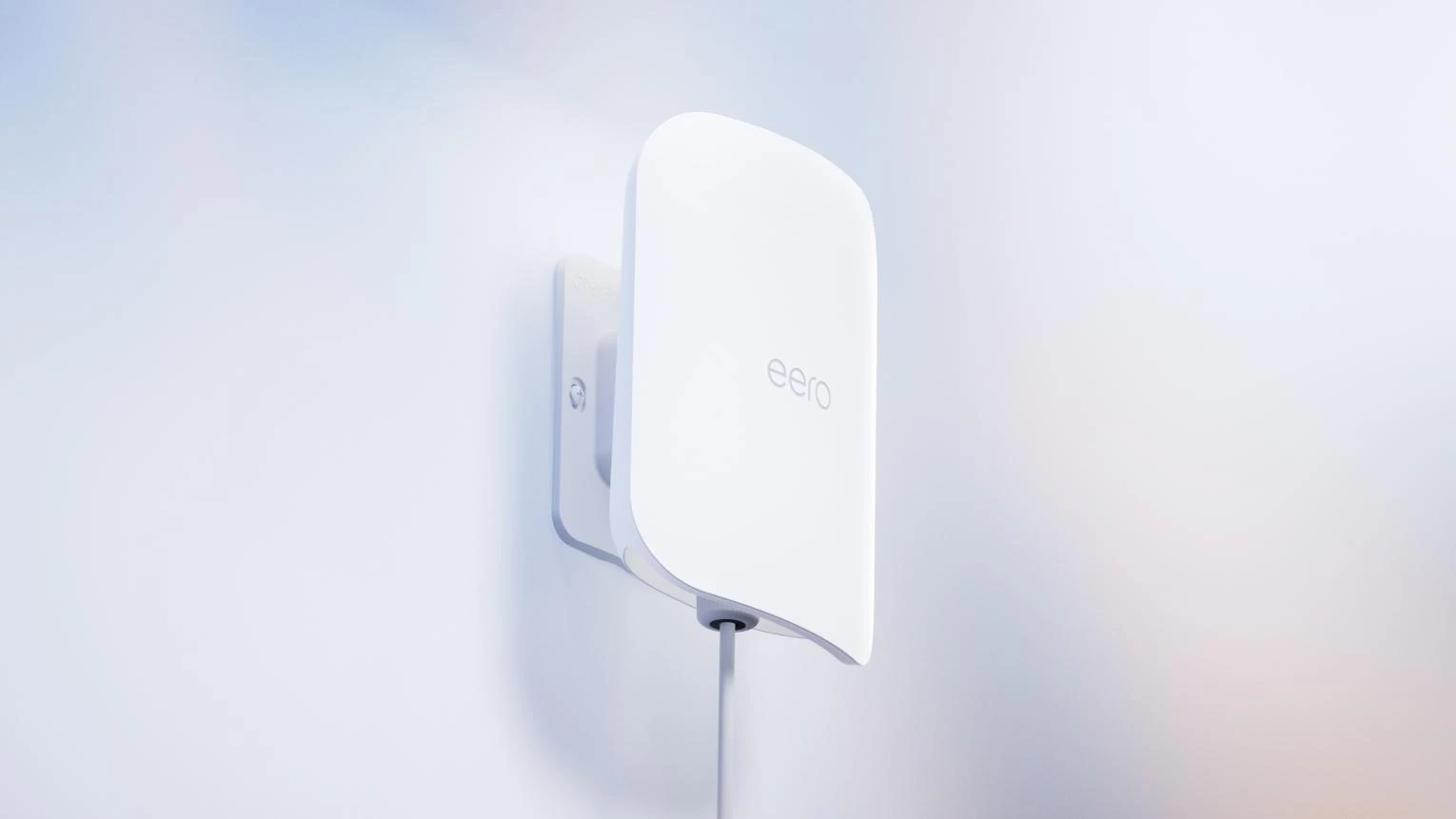 eero Outdoor 7 installed on an exterior wall